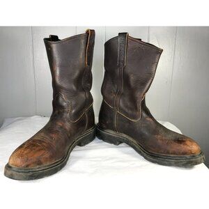 VTG Red Wing Pecos Boots Rare #1132 Leather Soft Toe Men's Sz 11.5D Made In USA